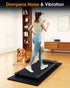 THAILE Treadmill Mat, Foldable Exercise Equipment Mat, 1/4“ Thick Waterproof for Home Yoga