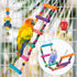 Bird Parakeet Toys, Colorful Swing Chewing Toy Hammock Ladder for Budgerigar, Conure, Cockatiel