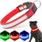 LED Light Up Dog Collars, Micro USB Rechargeable Waterproof, Adjustable Glow Dark Collar for Night Walking for Small