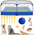 GABraden Small Animals Playpen,Reptiles Cage,Chicken Run Coop Chicken Playpen Breathable Transparent Pet Playpen