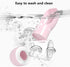 Outdoor Dog Water Bottle Dispenser, Leak Proof for Pets On The Go with Food Container, Pink