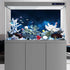 AWERT 36x24 inches Galaxy Aquarium Background – Cloud Stars and Blue Cosmic Universe Fish Tank Background