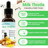 3 2 Oz Milk Thistle for Dogs - Liver & Kidney Support, Natural Detox & Hepatic Health, with Wild Alaskan Salmon Oil