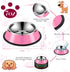 6 Pack 7oz Stainless Steel Dog Bowls Mini Colorful Pet Puppy Dishes Anti Slip Dog Food Bowls Anti Skid Stackable Basic Dog Bowls for Kittens, Cats, Puppies and Pets
