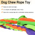 2 Pack Dog Fleece Rope Toy, Interactive Flirt Pole Replacement Toys for Tug and Chase, Chewing Rope Pet Tether