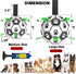 Dog Soccer Ball Toys with Straps - 8 Inch Large Herding Ball for Tug of War, Birthday Gifts, Water Toy for Medium Large