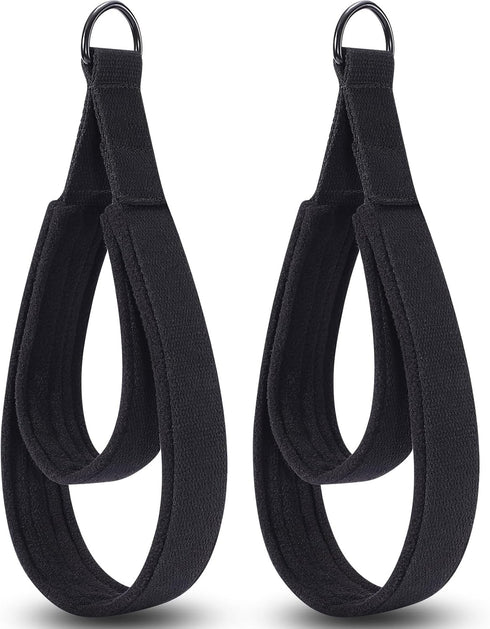 TOBWOLF 2PCS Pilates Straps, Double Loop D-Ring Straps for Reformer and Home Gym Workout