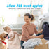 Replacement Washable Dog Bed Covers 2 Pack, 100% Waterproof Soft Noiseless Dog Bed Sheets, 30 x 20 inch Beige, 50%
