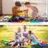 Gimilife 9ft 8 Parachute Toys for Kids, Rainbow Parachute Toy with Durable Handles, Toy Tent Game for Cooperative Play