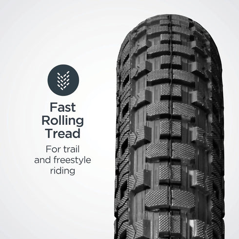 Schwinn Replacement Bike Tire, Mountain Bike, Fast Rolling Tread, 20 x 2.12-Inch