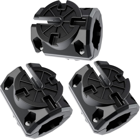 LaWana Kayak Rail Adapter, Black Kayak Rail Mount Compatible with Hobie H-Rail and MightyMount Duo Rails, Kayak Fishing