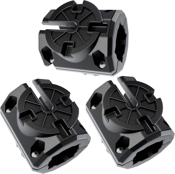 LaWana Kayak Rail Adapter, Black Kayak Rail Mount Compatible with Hobie H-Rail and MightyMount Duo Rails, Kayak Fishing
