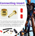 Swpeet 25Pcs Bicycle Hydraulic Disc Brake Hose Kit: Complete Tool Set for Installing Brake Olive and Inserts