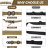 Quick Adjust 2 Point Rifle Sling with HK Hook, Soft Shoulder Pad, Traditional Sling for Rifle, Shotgun, Camera,