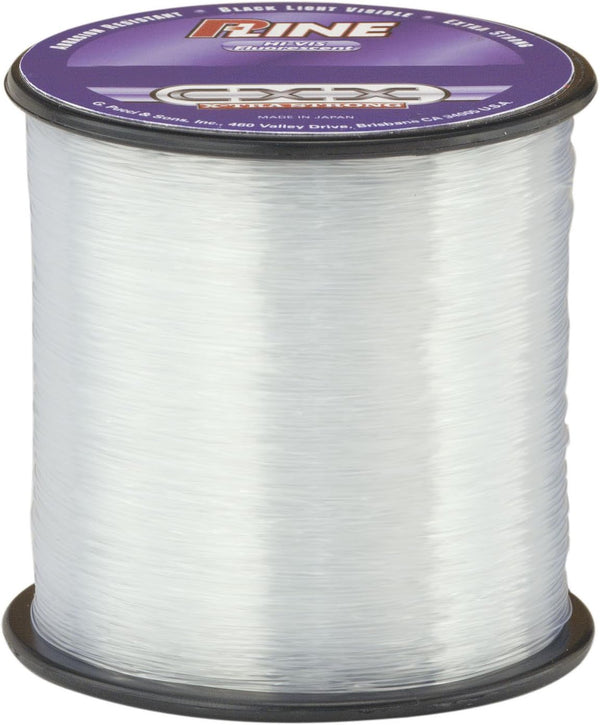 P-Line CXX-Xtra Strong High Visibility Clear Fluorescent Fishing Line, 1/4# Spool