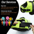 VIVAGLORY Ripstop Dog Life Jacket for Small Medium Large Dogs, Bright Yellow, Enhanced Buoyancy & Visibility, Dog