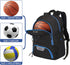 WOLT Basketball Backpack Large Sports Bag with Separate Ball Holder & Shoes Compartment for Gym, Travel, Soccer,