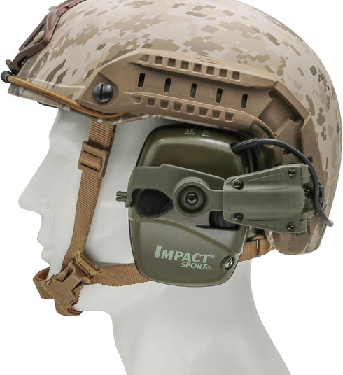 HEARFALCOM ARC Rail Adapter for Tactical Helmet, Compatible with Howard Leight Impact Sport Model R - 01526 Headphones
