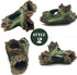 TIHOOD 3PCS Decaying Trunk Aquarium, Betta Fish Ornament, Freshwater Resin Decoration Log with Holes and Caves