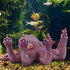 Octopus Aquarium Ornaments, Artificial Sea Animal Figurines for Fish Tank Decor, Black Sculpture