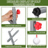 Poen Golf Swing Trainer - 1 Set Training Iron Practice Swing Groover with 3 Height Indoor Golf Simulator Accessories
