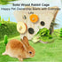 Copfeu Chinchillas, Rabbit Hay Feeder, Wooden Grass Feeder with Vegetable Holders for Rabbits Guinea Pigs Pet Self