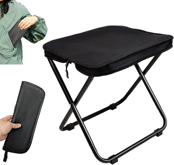 Generic Collapsible Stool,Upgraded13 inch Portable Camping Chair,1.3 lbs Ultralight Folding Stool,Camping Stool with