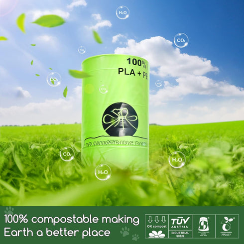 3, 4 60 Count Biodegradable Cat Litter Liner Bags Compatible with LR and Most Self-Cleaning Litter Boxes, Kitty