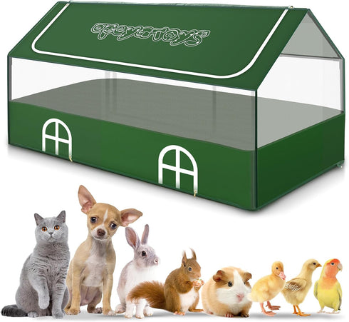 OPEYATOYS Small Animal Playpen,Rabbit Play Pen, Guinea Pig Cages for Indoor Outdoor,Portable Chicken