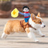 Dog Costume Pet Puppy Suit Cowboy Rider Style for Halloween Christmas Party Photograph - Small