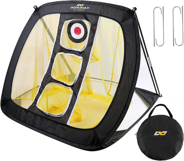 PodiuMax Indoor/Outdoor Golf Chipping Net for Swing Practice and Accuracy