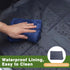 32" 32" 17" Hemmed x x Dog Litter Box with High Walls with Artificial Grass Edge, Portable Dog Potty Tray Large Puppy