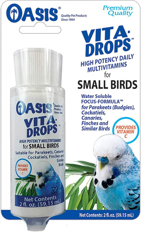 OASIS #80257 Vita Drops for Small Birds, 2-Ounce Liquid Multivitamin