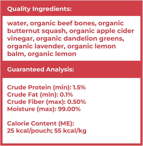 smallbatch Pets Shelf Stable Bone Broth, Organic Beef Recipe with Prebiotics, Topper for Dogs - 16 Ounce