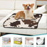 Haskirky 2 Pack Cow Print Washable Pee Pads for Dogs, Non-Slip Reusable Dog Pads Waterproof Whelping Training Pet Mat