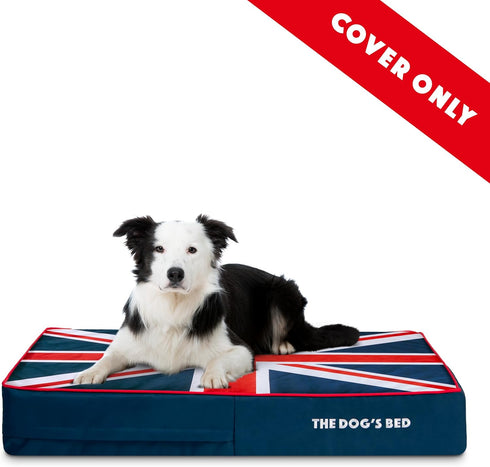 Replacement Outer Cover ONLY for The Dog's Bed, Washable Oxford Fabric, Large 40” x 25” x 6” (Blue)