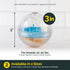 Pet Zone IQ Treat Ball Interactive Dog Ball - 3" Durable Puzzle Treat Dispenser, Slow Feeder for All Breeds
