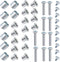 TOBWOLF Inline Skate Axle Spacer Screw Replacement - Aluminum Alloy Rollerblade Skate Wheel Bearing Spacer with Axle &