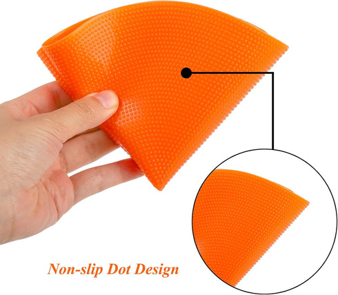15 Pack 9 Inch 5 Okllen Poly Vinyl Spot Markers, Floor Dots Non-Slip Rubber Agility Dots, Flat Field Cones Circles