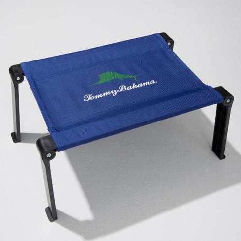 Tommy Bahama Ultra Compact Fabric Beach Folding Table, Camping Table, Foot Rest,
