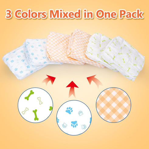 36pcs Pet Soft Dog Diapers Female - Disposable Puppy Diapers, Cat Diaper XXSmall