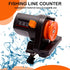 Fishing Line Counter 0-999M for Spooling & Trolling, Portable Depth Gauge with Easy-Read Display, Essential Fishing