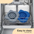 Slow Feeder Dog Bowls, Non-Skid Silicone, Non-Spill Drinking Bowl for Small Medium Dogs and Cats, Dishwasher Safe