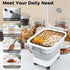 20-23 Lbs Collapsible Dog Food Storage Container, Airtight with Transparent Lid, Multifunctional for Pet Food