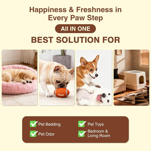 4.06 oz Dog Cologne & Pet Perfume Long-Lasting Coconut & Vanilla Scent | Alcohol-Free Deodorizing Spray for Dogs