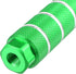 X AUTOHAUX 4pcs Aluminum Alloy Rear Foot Pegs, Universal Green Footrests for BMX MTB Bike Fit 3/8 Inch Axles