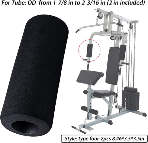 RSFCWS (8.46 3.5 3.5in) Foot Foam Pads * * Rollers Replacement, Buffer Leg Tube Sponge for Marcy Smith Cage Machine