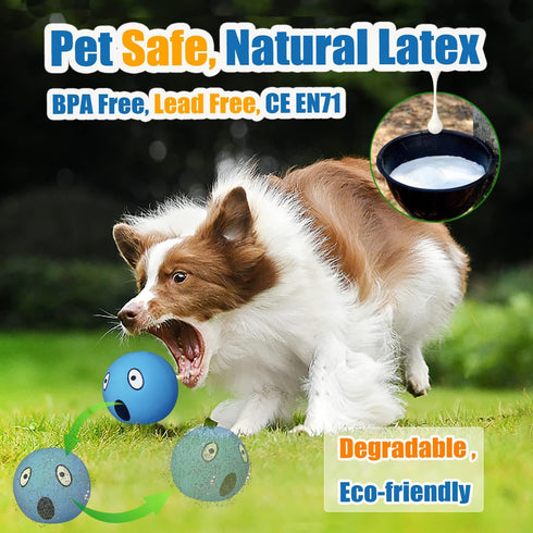 Squeaky Dog Toys 6pcs for Medium Dogs, Soft Latex Balls, Smile Dog Toys, Round Balls for Corgi, Border Collie