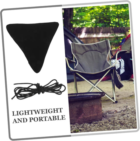 Lightweight Foldable Camping Stool - Triangular Design for Outdoor Use