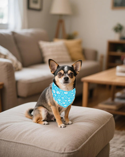50 Pack Set PET SHOW Paw Pattern Small Dog Bandanas Bulk XS Washable Puppy Girl Boy Triangle Bibs Kerchief Cats Scarves